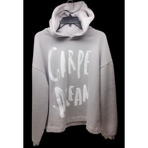 Zara x Salventius Carpe Dream Hoodie Womens Large Gray Oversized Streetwear